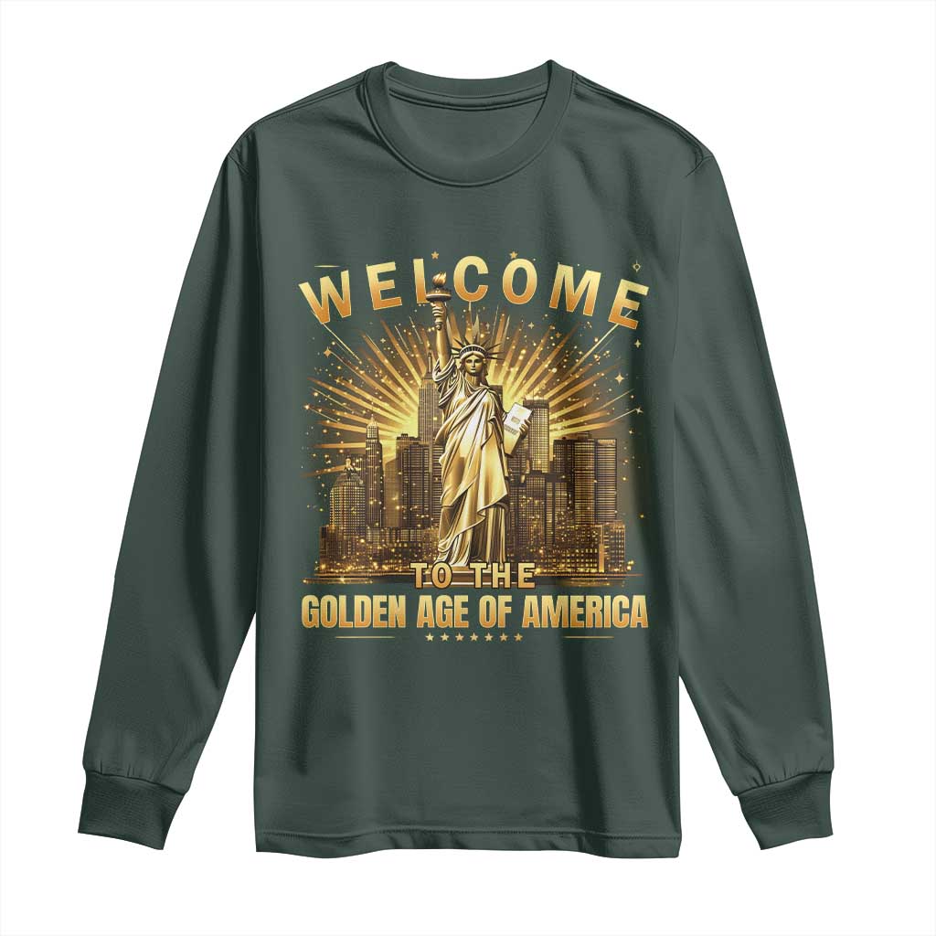 America's Golden Age Statue Of Liberty Long Sleeve Shirt