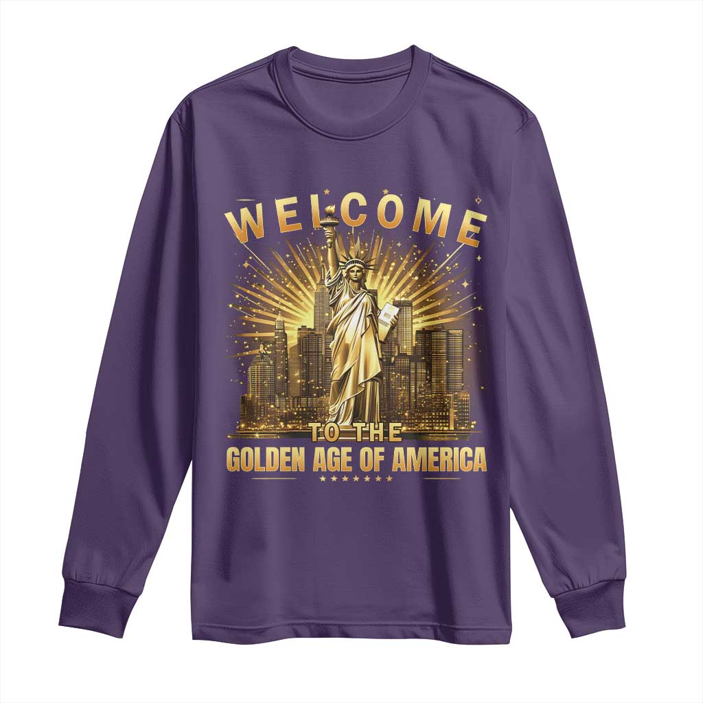 America's Golden Age Statue Of Liberty Long Sleeve Shirt