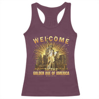 America's Golden Age Statue Of Liberty Racerback Tank Top