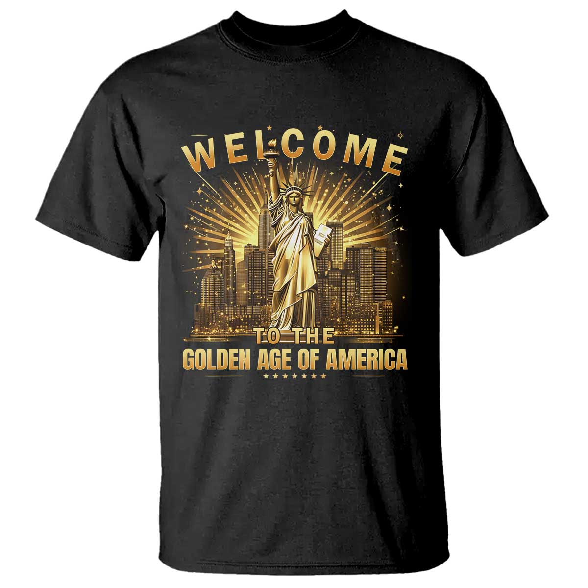 America's Golden Age Statue Of Liberty T Shirt