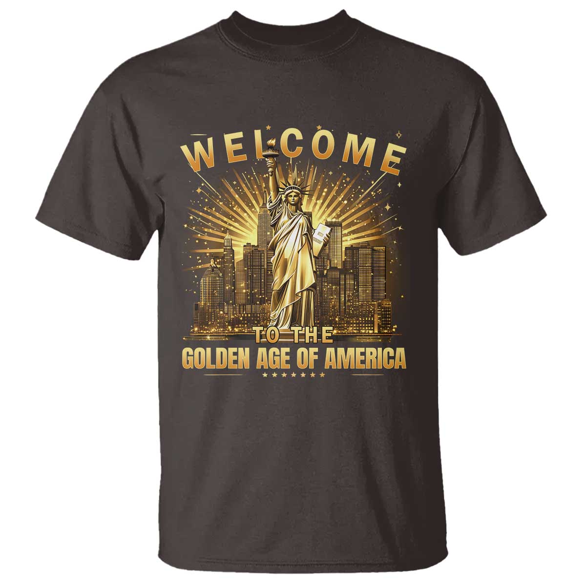 America's Golden Age Statue Of Liberty T Shirt