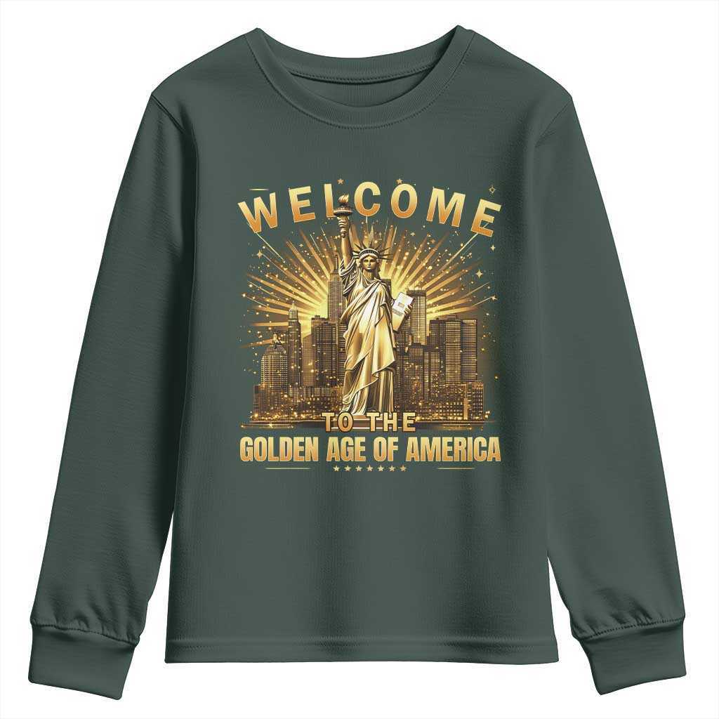 America's Golden Age Statue Of Liberty Youth Sweatshirt