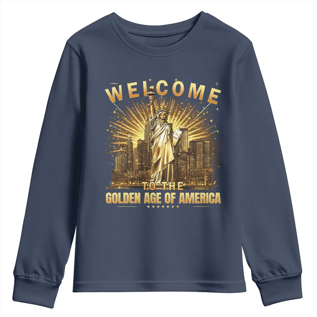 America's Golden Age Statue Of Liberty Youth Sweatshirt