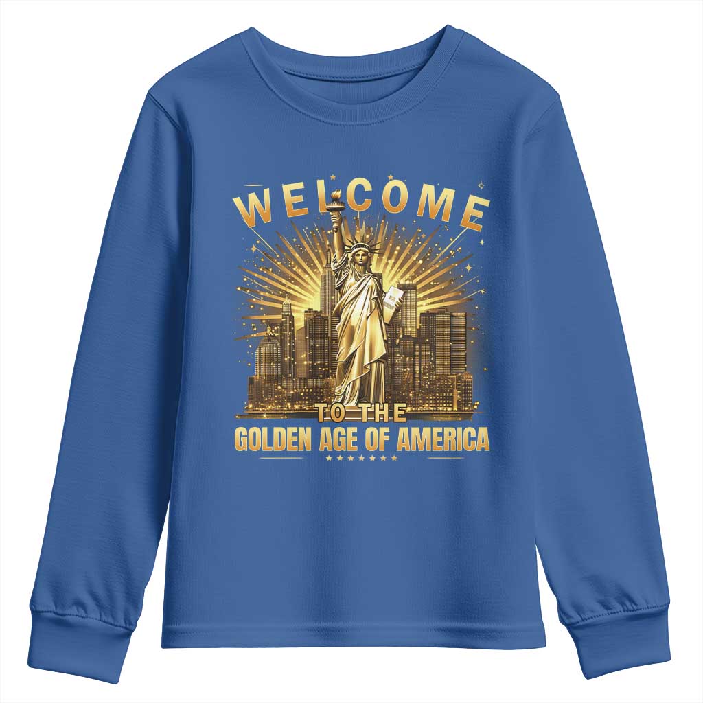 America's Golden Age Statue Of Liberty Youth Sweatshirt