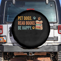 Retro Dog Book Lovers Spare Tire Cover Bookish Dog Mom Gift