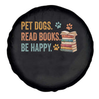 Retro Dog Book Lovers Spare Tire Cover Bookish Dog Mom Gift