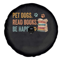 Retro Dog Book Lovers Spare Tire Cover Bookish Dog Mom Gift
