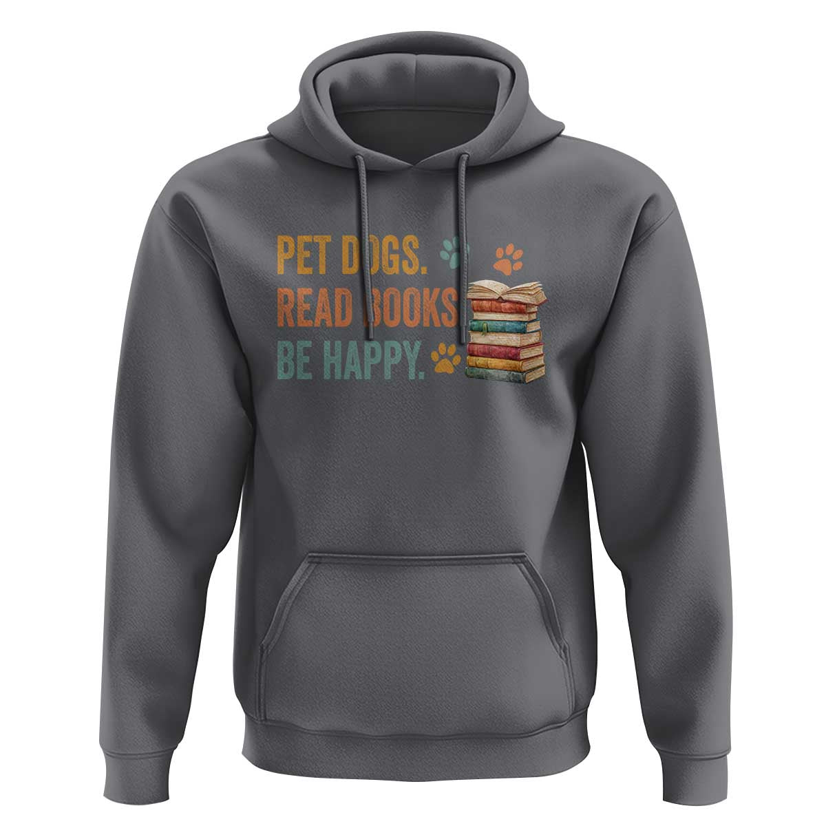 Retro Dog Book Lovers Hoodie Bookish Dog Mom Gift