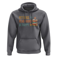 Retro Dog Book Lovers Hoodie Bookish Dog Mom Gift