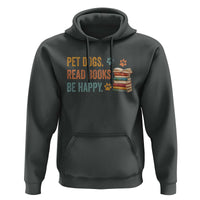 Retro Dog Book Lovers Hoodie Bookish Dog Mom Gift