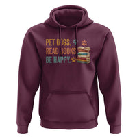 Retro Dog Book Lovers Hoodie Bookish Dog Mom Gift