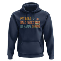 Retro Dog Book Lovers Hoodie Bookish Dog Mom Gift
