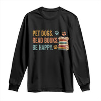 Retro Dog Book Lovers Long Sleeve Shirt Bookish Dog Mom Gift