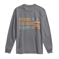 Retro Dog Book Lovers Long Sleeve Shirt Bookish Dog Mom Gift