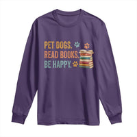 Retro Dog Book Lovers Long Sleeve Shirt Bookish Dog Mom Gift