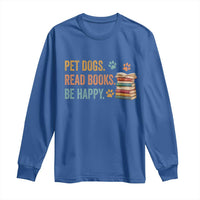 Retro Dog Book Lovers Long Sleeve Shirt Bookish Dog Mom Gift