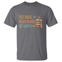 Retro Dog Book Lovers T Shirt Bookish Dog Mom Gift