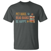 Retro Dog Book Lovers T Shirt Bookish Dog Mom Gift