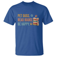Retro Dog Book Lovers T Shirt Bookish Dog Mom Gift