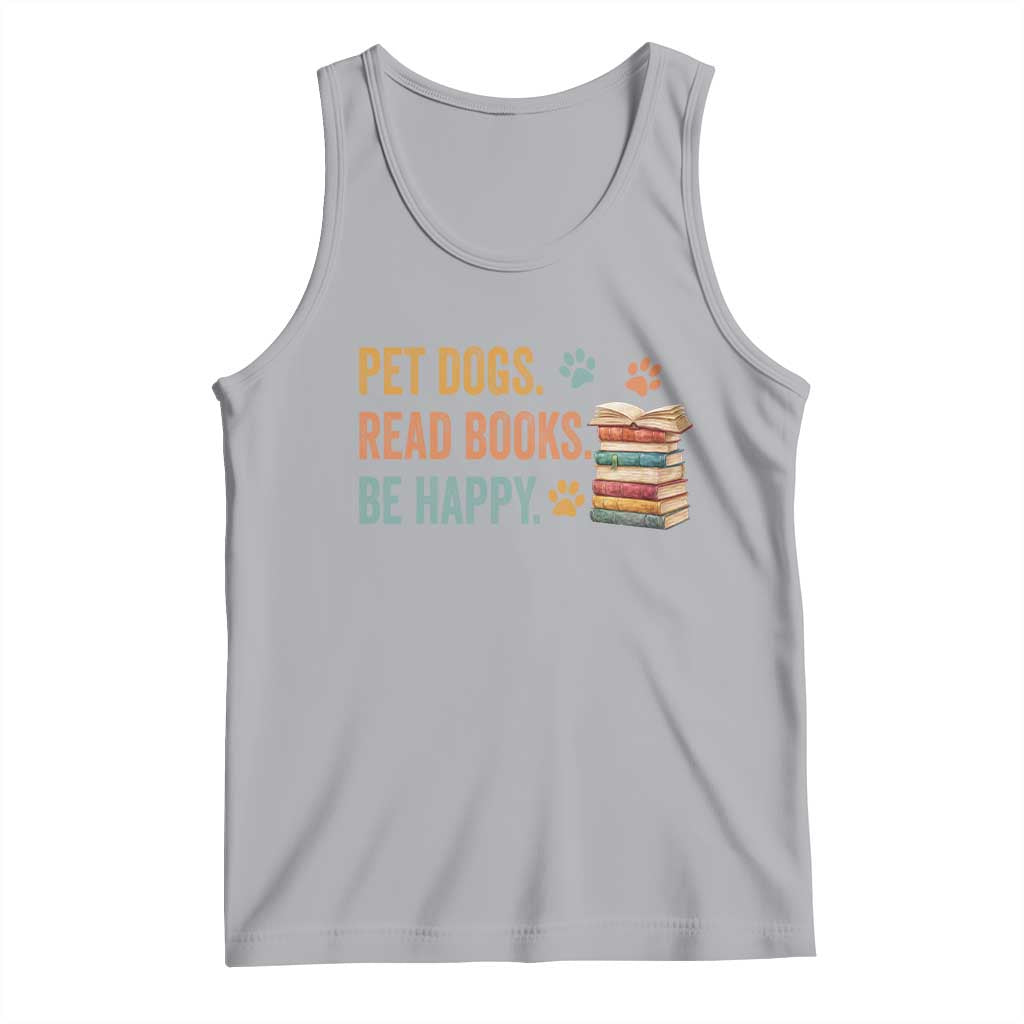 Retro Dog Book Lovers Tank Top Bookish Dog Mom Gift