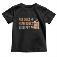 Retro Dog Book Lovers Toddler T Shirt Bookish Dog Mom Gift