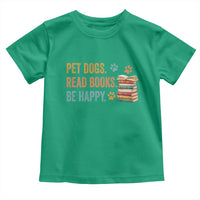 Retro Dog Book Lovers Toddler T Shirt Bookish Dog Mom Gift