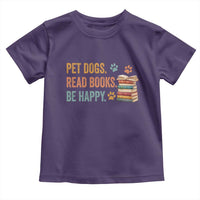 Retro Dog Book Lovers Toddler T Shirt Bookish Dog Mom Gift