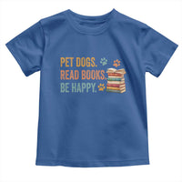 Retro Dog Book Lovers Toddler T Shirt Bookish Dog Mom Gift