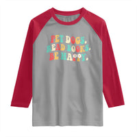 Dog Book Lover Raglan Shirt Retro Groovy Flower Bookish Dog Mom Gift
