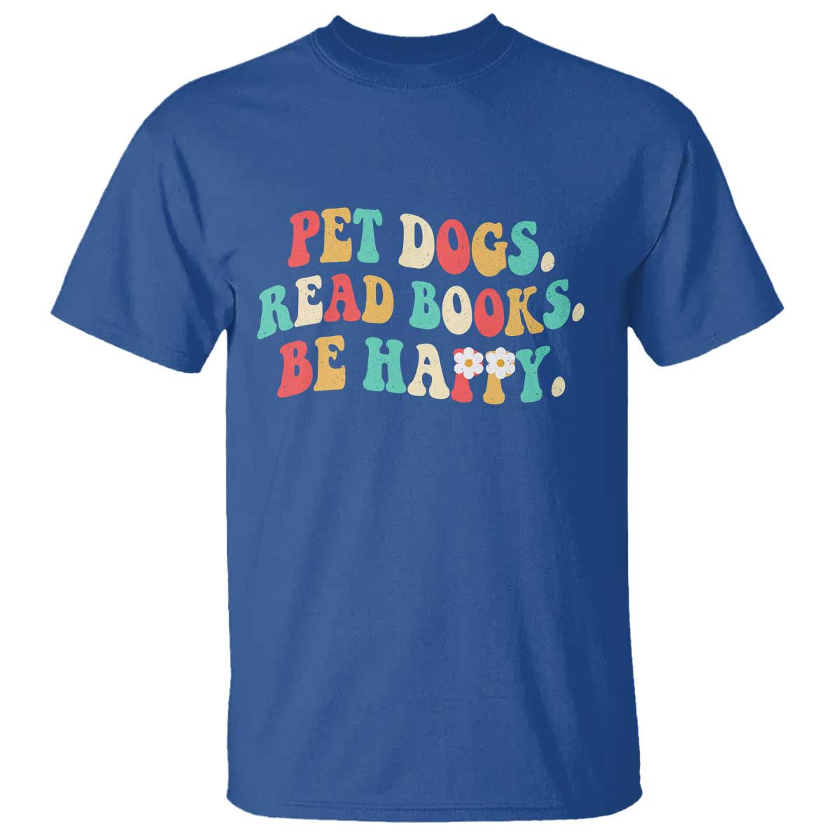 Dog Book Lover T Shirt Retro Groovy Flower Bookish Dog Mom Gift