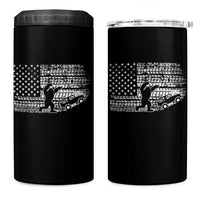 Bigfoot Offroad Car 4 in 1 Can Cooler Tumbler Retro Sasquatch 4x4 UTV ATV Funny American Flag
