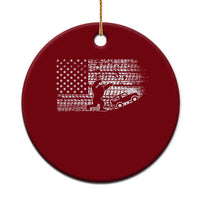 Bigfoot Offroad Car Ceramic Ornament Retro Sasquatch 4x4 UTV ATV Funny American Flag