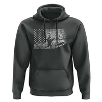 Bigfoot Offroad Car Hoodie Retro Sasquatch 4x4 UTV ATV Funny American Flag