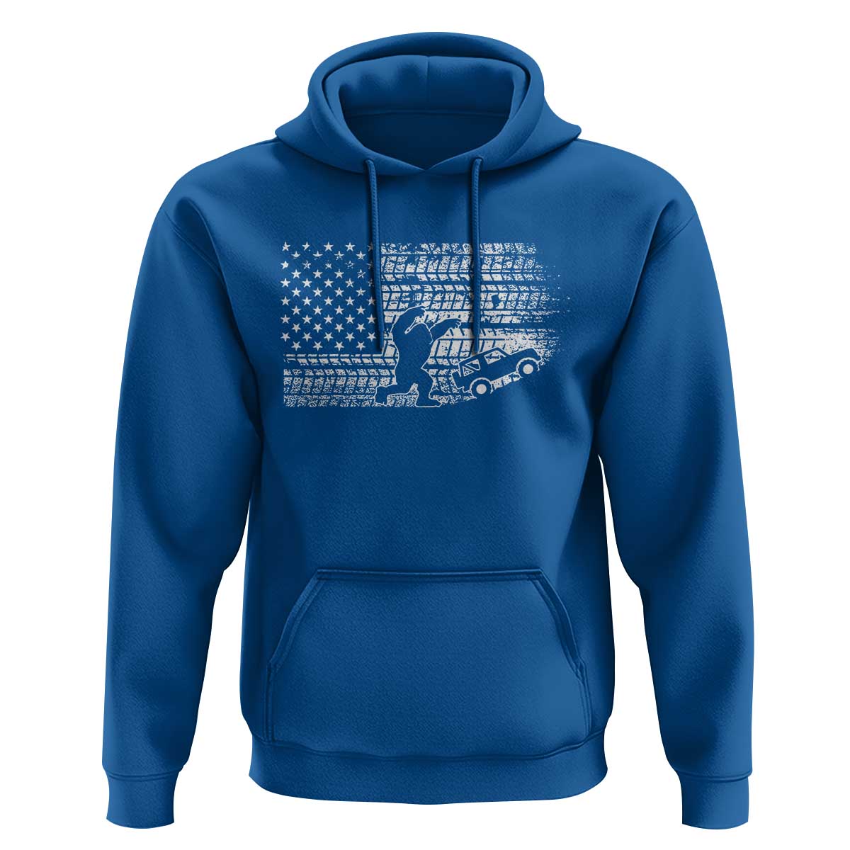 Bigfoot Offroad Car Hoodie Retro Sasquatch 4x4 UTV ATV Funny American Flag