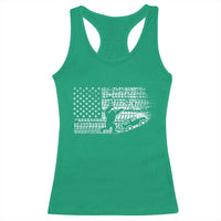 Bigfoot Offroad Car Racerback Tank Top Retro Sasquatch 4x4 UTV ATV Funny American Flag