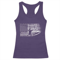 Bigfoot Offroad Car Racerback Tank Top Retro Sasquatch 4x4 UTV ATV Funny American Flag