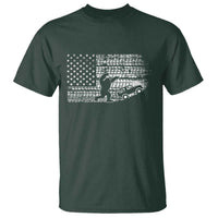 Bigfoot Offroad Car T Shirt Retro Sasquatch 4x4 UTV ATV Funny American Flag