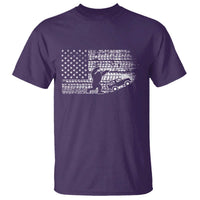 Bigfoot Offroad Car T Shirt Retro Sasquatch 4x4 UTV ATV Funny American Flag