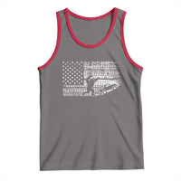 Bigfoot Offroad Car Tank Top Retro Sasquatch 4x4 UTV ATV Funny American Flag