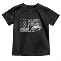 Bigfoot Offroad Car Toddler T Shirt Retro Sasquatch 4x4 UTV ATV Funny American Flag