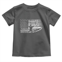 Bigfoot Offroad Car Toddler T Shirt Retro Sasquatch 4x4 UTV ATV Funny American Flag