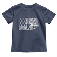 Bigfoot Offroad Car Toddler T Shirt Retro Sasquatch 4x4 UTV ATV Funny American Flag