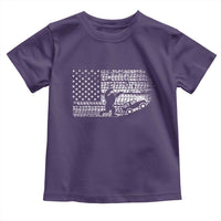 Bigfoot Offroad Car Toddler T Shirt Retro Sasquatch 4x4 UTV ATV Funny American Flag