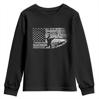 Bigfoot Offroad Car Youth Sweatshirt Retro Sasquatch 4x4 UTV ATV Funny American Flag