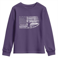 Bigfoot Offroad Car Youth Sweatshirt Retro Sasquatch 4x4 UTV ATV Funny American Flag