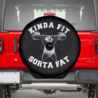 Funny Gym Spare Tire Cover Kinda Fit Sorta Fat Panda Weightlifting Workout