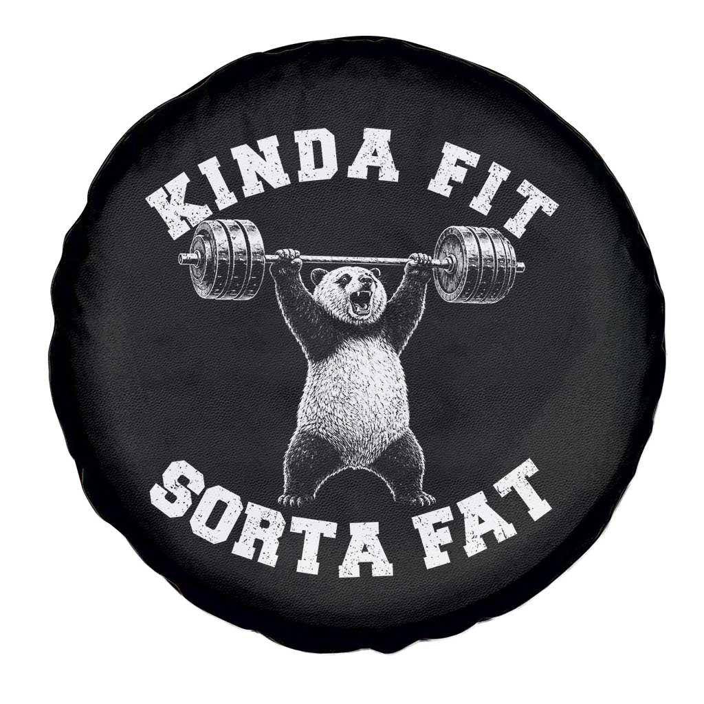 Funny Gym Spare Tire Cover Kinda Fit Sorta Fat Panda Weightlifting Workout