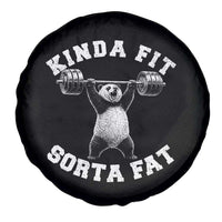 Funny Gym Spare Tire Cover Kinda Fit Sorta Fat Panda Weightlifting Workout