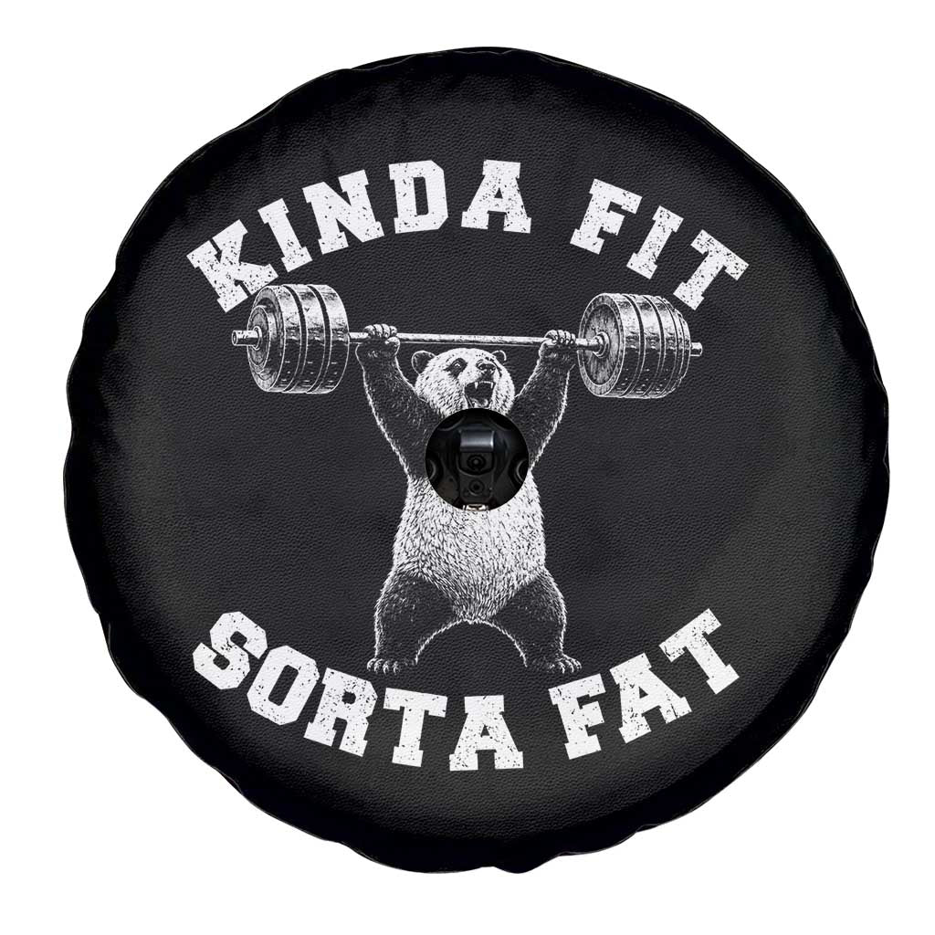 Funny Gym Spare Tire Cover Kinda Fit Sorta Fat Panda Weightlifting Workout