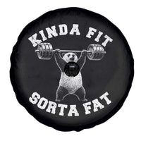 Funny Gym Spare Tire Cover Kinda Fit Sorta Fat Panda Weightlifting Workout